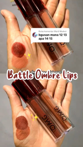 Paket Ombre Hemat OMG Cappucino dan Sacrlett - Ombrelips OMG - SET Ombre Lipcream