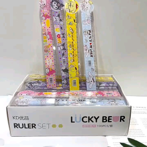 15cm Sanrio Acrylic Ruler Cartoon Student Measurement Cute Hello Kitty Pattern Stationery pembaris measuring tool rulers