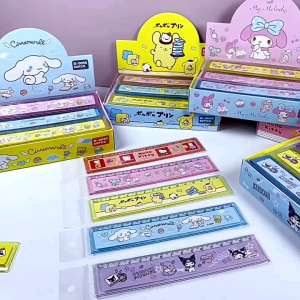 Sanrio design ruler stationary draw straight line rulers student children kids