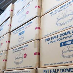 ยกลังFPC เอฟพีซี  ฝาฮาฟ Classic  D-98 ฝาโดมตัด ครึ่งบนเรียบ บรรจุ 1000 ใบ ฝาแก้ว