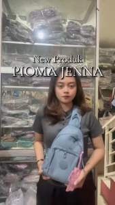 OMIPABAGS Pioma Jenna Ransel sedang Wanita Tas Punggung Nylon waterproof