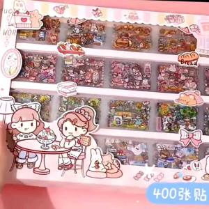 [50pcs] Stiker Set Panjang Isi 50 Motif Kawaii Boy & Girls / Stiker Karakter Anak Long Version