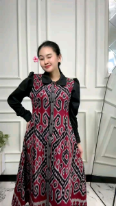 Naladhipa Dress Tenun / Aiko Dress Tenun / Baju Tenun Premium / Baju Kantor Ethnik