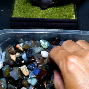 Bahan Bongkahan Batu Akik Asli Natural Agate Mix Chalcedony Unik