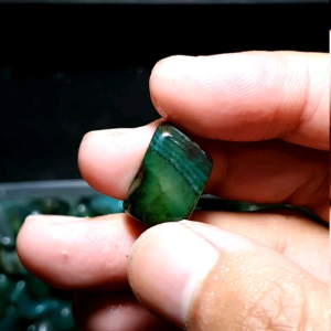 Bahan / Bongkahan Batu Akik Asli Natural Green Agate Natural Unik
