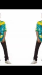 Tie-dye graphic t-shirt with cartoon character design for men and plus size women cotton spandex casual outfit