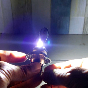 Lampu Depan Motor Led H4 Kaki 3 Scoopy Vixsion Mega Pro Super Terang