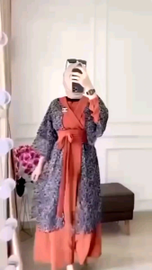 SET OUTER BABYDOL|GAMIS WANITA|DRESS MEWAH ELEGANT|GAMIS WANITA PREMIUM|GAMIS WANITA TERBARU|OUTER BABYDOLL|GAMIS WANITA MODERN|DRESS KEKINIAN|BATIK PUTRI NURMA