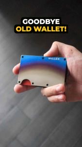 Wallex S Cardholder RFID blocking Wallet Cash Strap Airtag