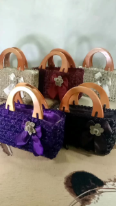 TAS RARA HANDLE KAYU/HANDLE BAGS WANITA/ TAS RARA UNYIL KAYU/TAS ETNIK/TAS ESTETIK WANITA