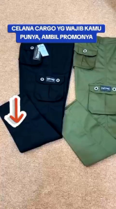 Celana Tactical Celana Cargo Celana Lapangan kain tebal nyaman saat dipakai