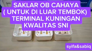 SAKLAR LAMPU / SAKLAR BOHLAM DI LUAR TEMBOK CAHAYA