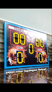papan skor manual score indor futsal minisocker