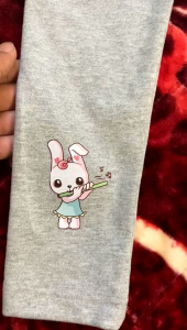 Legging Anak Perempuan Bahan Kaos Katun Spandek Usia 1-10 Tahun Polos Fashion /Bawahan Anak Perempuan Setrip Poliester / Motif Kelinci Suling