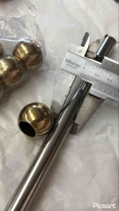 ลายประดับสแตนเลส-(ชนิดสวม)ท่อสแตนเลส-ขนาด1/2”(12.7มม.)(ยกห่อ10อัน)-สีทอง