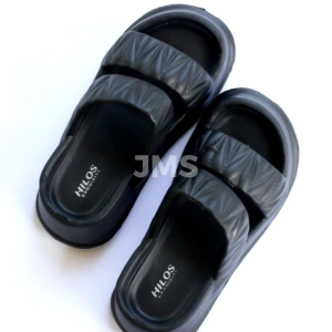Sandal Wedges Wanita Dewasa Bahan Karet EVA Anti Slip Model Slop Ban Dua Kekinian Terbaru