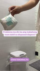 YOMOMMA Sealed Diaper Bin: Discreet Diaper Storage & Portable Diaper Pail