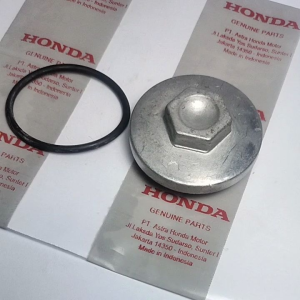 TUTUP COVER FILTER SARINGAN POMPA OLI OIL PCX 160 PCX160 15411-KOR-VOO ORIGINAL