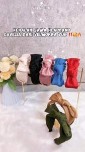 Headband Bando Korea Cavelia Bondu Pita Lucu Bandana Ikat Kepala Asesoris Rambut Wanita Dewasa Empuk Nyaman Rangka Stainless Lentur