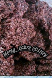 Rengginang mentah ketan hitam mini 30pcs/keping