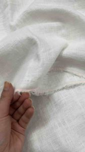 [HCM] Vải linen tưng premium trắng hàng dày.( 235gsm) .Khổ vải 15m