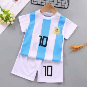 Setelan baju import anak kaos sepakbola laki berkualitas jersey argentina brazil portugal