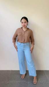 Celana Kulot Jeans Wanita Tebal Nyaman