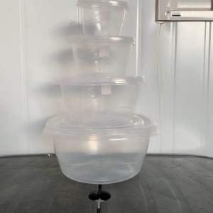 UniGlobal High Quality Transaparent Plastic Food Container Leftover Food Keeper