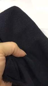 Vải Linen bột màu đen dày mềm (khổ 1m4)may Quần đầm váy đồ kiều thời trang