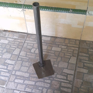 cangkul gagang pipa stainless panjang 40cm