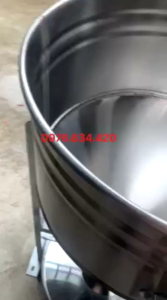 Máng cho heo loại 2 bao inox 430 chân U kẽm