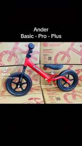 Xe thăng bằng Ander basic màu Xanh lá tặng chuông xe cho bé