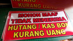 Stiker Vinnyl Untuk Di Konter warung Rumah Ready Stok