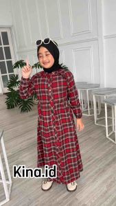 Gamis Anak Perempuan Terbaru Katun Flanel Import 2024 Tidak Panas