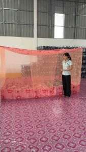 มุ้ง ประตู ต่อชาย ขนาด 10 ฟุต เนื้อผ้าพริกไทยตาถี่ นอนได้ 5-6 คน