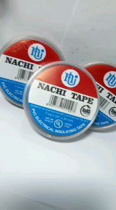 ISOLASI LISTRIK NACHI PVC 19MMX20MM HITAM MURAHH
