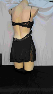 (MAX 65KG)Women Sleepwear Baju Tidur Wanita LVH208P Lingerie Underwear Dusty Pink Black