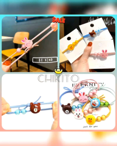 RW5164 Tali Karet Ikat Rambut Karakter / Ikat Karet Rambut Korea / Karet Gelang Souvenir