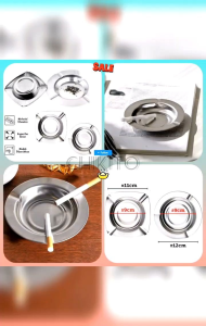 Ashtray Asbak Steinless Abu Rokok Asbak Mini Souvenir