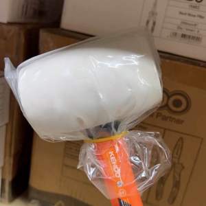KENDO White Rubber Mallet / Black Rubber Mallet Hammer Ideal for Tile setting Construction Woodworking 16oz / 19oz