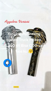 Tongkat persneling mobil dan truk variasi shift Knob Tuas Gigi manual mobil dan truk variasi motif elang anti karat