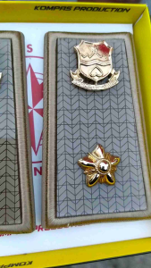 PANGKAT ASN GARUT GOLONGAN 3D LIST KHAKI - EXCLUSIVE