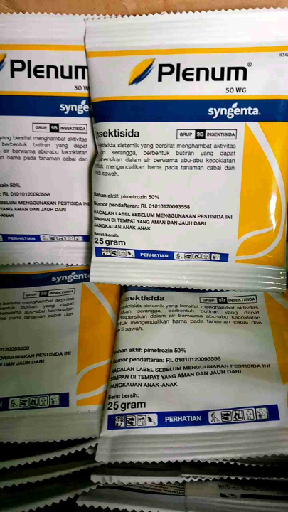 Plenum 50wg insektisida obat pembasmi hama padi kemasan isi 25 gram