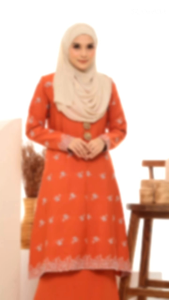 KEBAYA MODEN SULAM KARINA READYSTOK