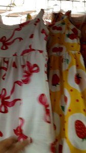 6pcs/3pcs Dress Baby girl Assorted print Pambahay 0-2yrs old