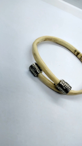 gelang akar bahar putih variasi alpaka C79