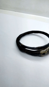 gelang akar bahar hitam bonggol size kantoran C87