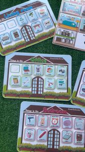 rooms of the house สื่อการสอนภาษาอังกฤษ ห้องต่างๆ สื่อการสอนทำมือ