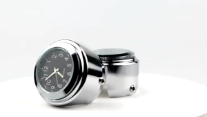 Jam Motor Handlebar Quartz Clock Accessories Zinc Alloy - MT-WTCP - Silver