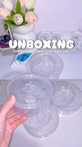 Hộp lạnh tròn nắp vặn 400ml nhựa VIỆT NHẬT - Trong suốt đựng thực phẩm đồ ăn để tủ lạnh